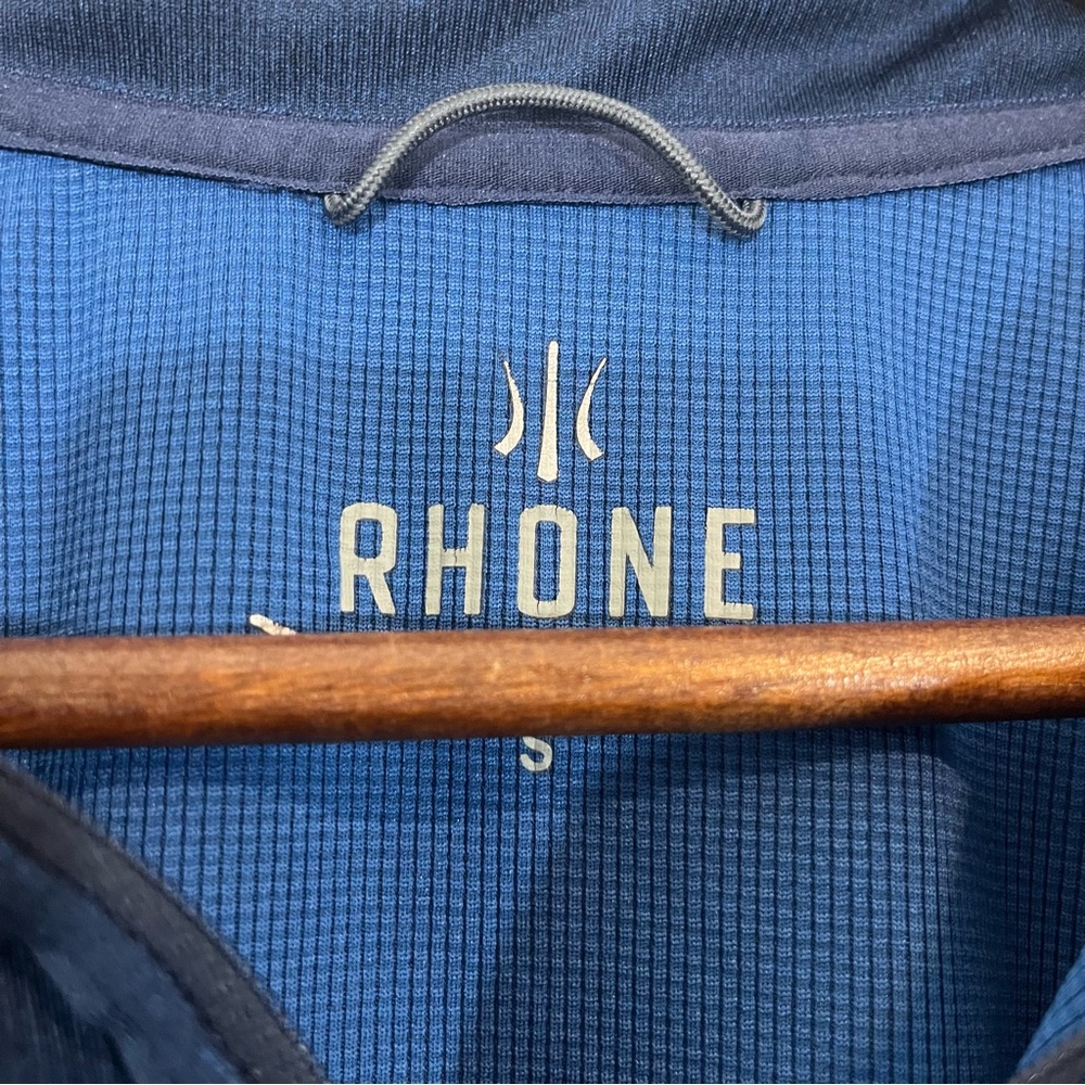 Rhone x Peloton Performance Pullover Navy Blue Lightweight Shirt Jacket Small - Picture 7 of 10